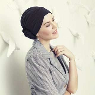 Zuri turban i blød bomuld - Seniorshop