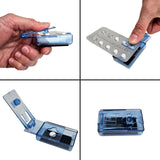 Blisterpakkeåbner med opsamler